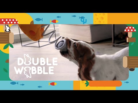 Holland Double Wooble Bubble Buddies – Squeaky Dog Toy with Spring, Fish Aquarium Design