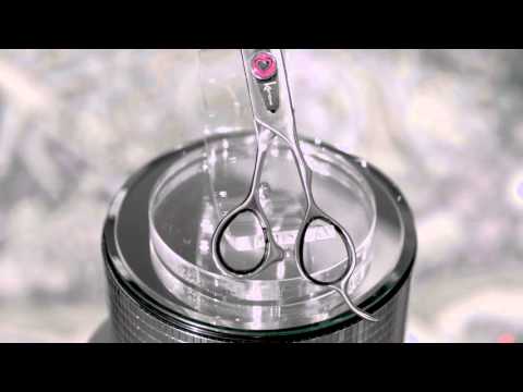 Kenchii Love Curved Grooming Scissors – 9 Inch, Ergonomic Handle, Professional Precision