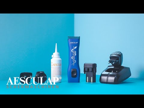 Aesculap Durati VET Cordless Veterinary Clipper – Professional Razor with #40 Blade, Blue