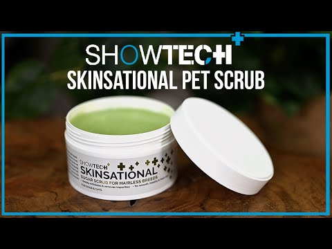 Show Tech+ Skinsational Sugar Scrub 200ml – Deep Cleansing Exfoliating Formula, Gentle on Skin