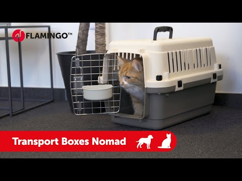 Flamingo Nomad IATA Transport Box Small – Secure Lightweight Carrier, Ventilated Design up to 10kg