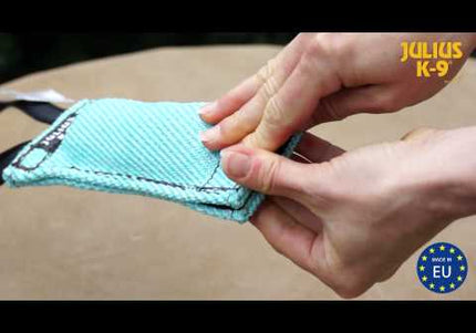 Julius K9 Treat Tug Toy – Fillable Training Tug with Hook and Loop Closure, Durable Design