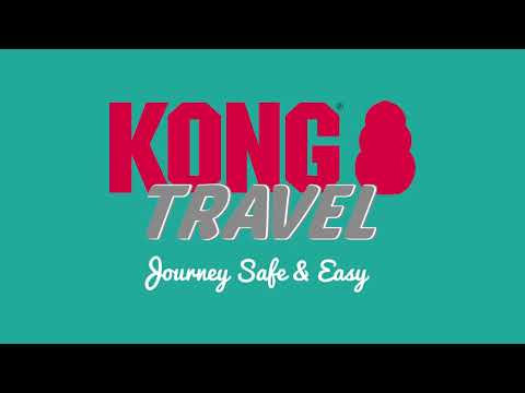 KONG Travel Ultimate Safety Tether – Three-Point Adjustable Car Belt with ISOFIX Compatibility