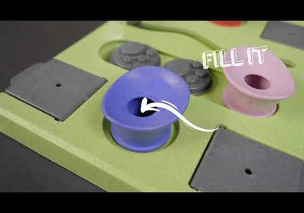 Eat Slow Live Longer Puzzle Rectangle – Interactive Dog Intelligence Toy, Durable Design