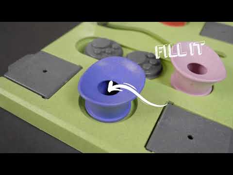 Eat Slow Live Longer Puzzle Rectangle – Interactive Dog Intelligence Toy, Durable Design