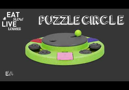 Eat Slow Live Longer Puzzle Circle – Interactive Round Intelligence Toy, Durable Design