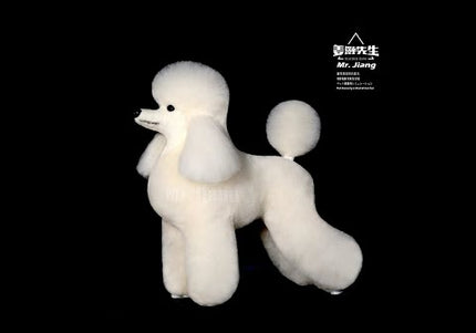 Mr. Jiang Poodle Full Body Hair Lamb – Cream Replacement Fur, Realistic Texture for Grooming Mannequin