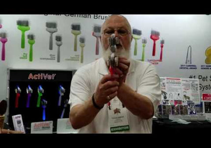 ActiVet Duo Plus Tuffzapper Coater 2-in-1 Brush – Dual Hard Bristles, Large 9cm for Thick Undercoats