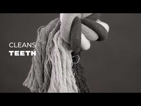 Holland Dental Floss Toss Extreme Rope Tugger – 61cm Dual-Loop Durable Dental Toy