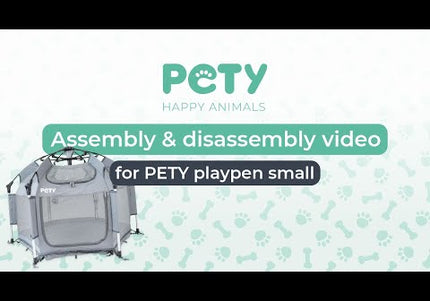 Pety Playpen Small – Foldable Tent with Mat and Cover, Lightweight Design for Travel and Events