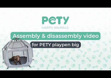 Pety Playpen Big Foldable Dog Tent – Spacious Portable Design with Mat and Cover Included