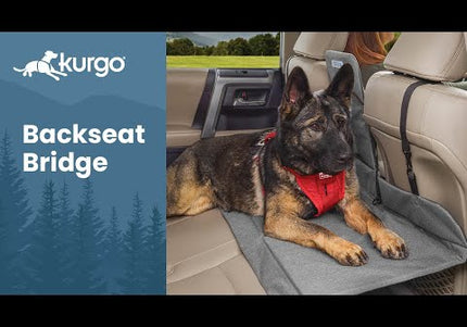 Kurgo Backseat Bridge Car Mat – Double-Sided Seat Extender, Durable Travel Solution