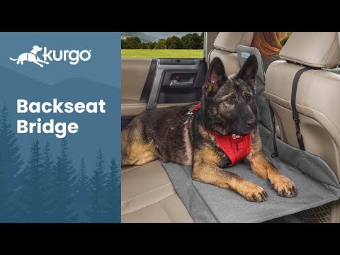 Kurgo Backseat Bridge Car Mat – Double-Sided Seat Extender, Durable Travel Solution