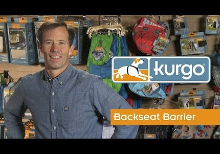 Kurgo Backseat Barrier Car Organizer – Durable Divider with Storage Pockets and Mesh Window