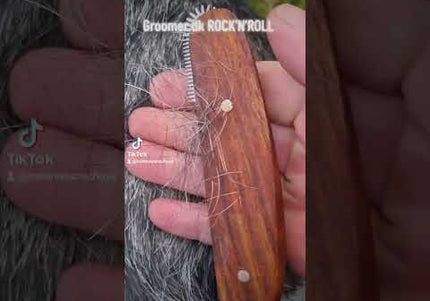 Groomer.dk Rock'N'Roll Revolution Stripping Knife – Rounded Teeth, Precision Grooming Tool