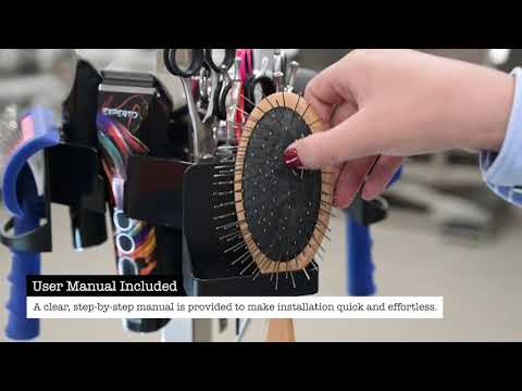 Groom-X Handy Tool Holder Deluxe Black – Ergonomic Grooming Organizer with Arm Attachment