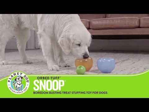 Outward Hound Lil Snoop Treat Dispensing Rubber Ball – Interactive Durable Dog Toy