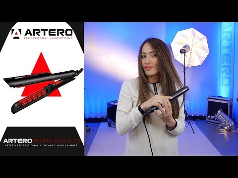 Artero Zig-Zag Advanced Rotating Hair Crimper – Professional Styling Tool with Adjustable Heat