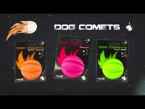 Dog Comets Halley Rubber Ball – Medium 6cm, Pink, Vanilla Scented, Durable Toy