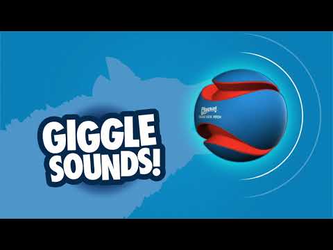 Chuckit! Giggle Kick Fetch Ball – Impenetrable Durable Toy with Entertaining Sound