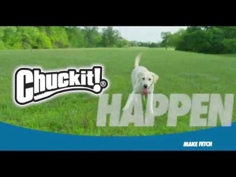 Chuckit! Rope Fetch Ball – Puncture-Proof Interactive Toy with Durable Rope Handle