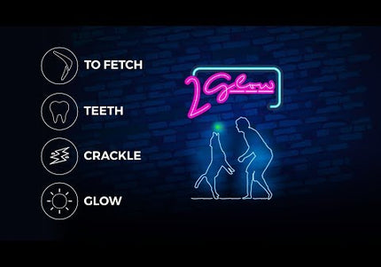 2 Glow Tear the Square 6.5cm – Fluorescent Treat Cube Dog Toy, Durable Glowing Design