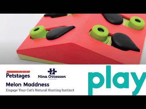 Nina Ottosson Cat Melon Madness Treat Puzzle – Interactive Level 2 Enrichment Toy
