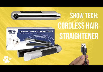 Show Tech Cordless Hair Straightener – Professional Wireless Mini Styler with 3-Stage Temperature Control