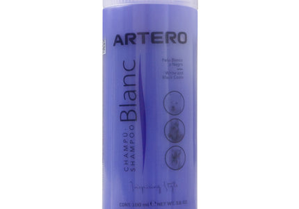 Artero Blanc Shampoo – Color-Enhancing Formula for White, Black, and Silver Coats, 100ml