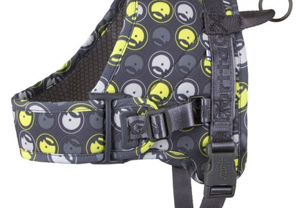 Hurtta Go Harness Storm Gray 90-120cm – Comfortable Adjustable Harness with Handle for Long Walks