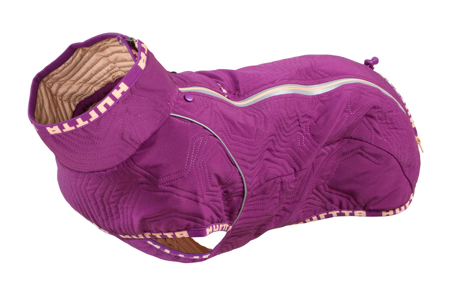 Hurtta Casual Quilted Jacket Heather – Lightweight Insulated Dog Coat, Size 30, Soft Lining