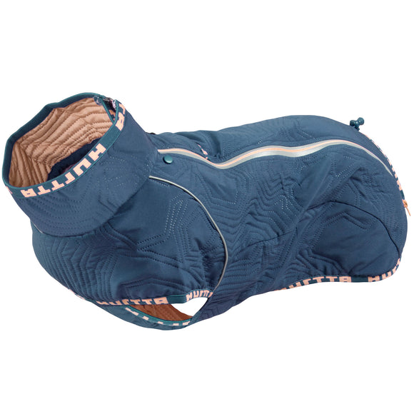 Hurtta Casual Quilted Jacket River – Lightweight Insulated Dog Coat, Size 55, Blue