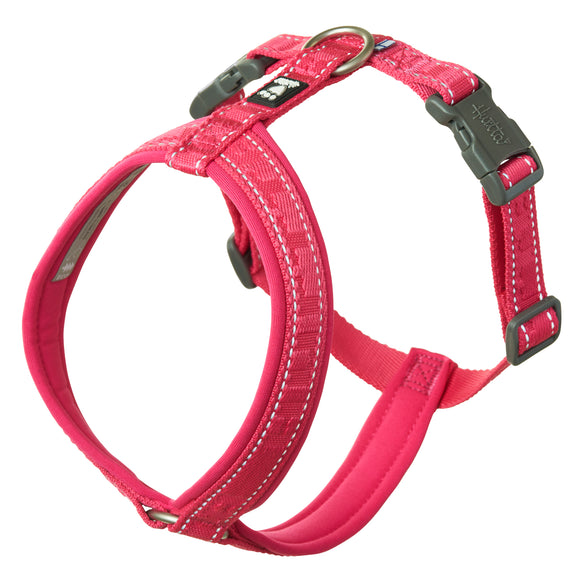 Hurtta Casual Eco Y-Harness Ruby – Recycled Material, Adjustable, Lightweight and Durable Design