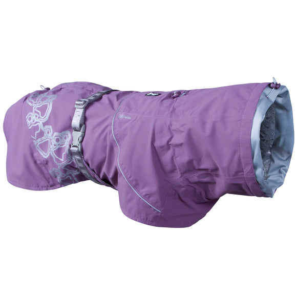 Hurtta Drizzle Coat Currant – Waterproof Dog Raincoat with Warm Lining, Size 90