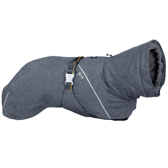 Hurtta Expedition Parka II Blackberry – Waterproof Winter Dog Jacket, Gray, Size 23, Insulated Design