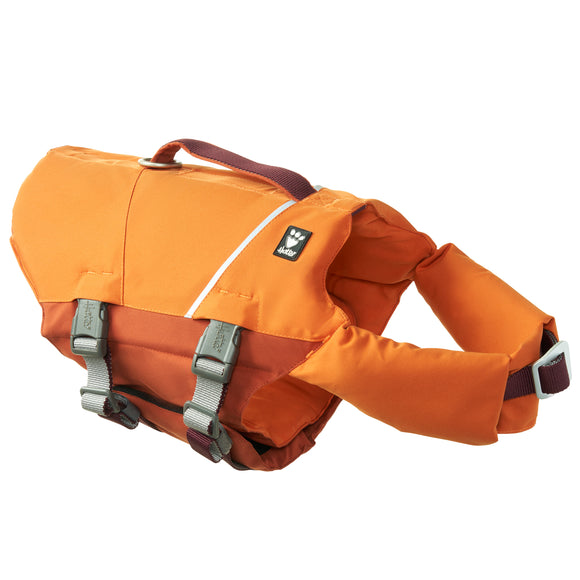 Hurtta Life Savior Eco Buckthorn Life Jacket – Buoyant Swimming Vest, Adjustable, 30–40kg