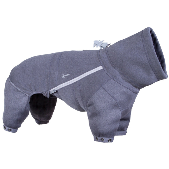Hurtta Midlayer Overall Blackberry – Fleece Dog Overalls, Insulating and Lightweight, Size 45M