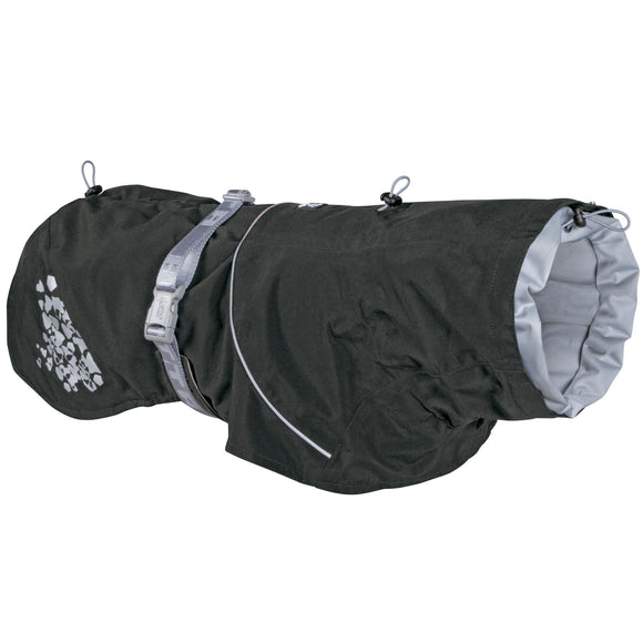 Hurtta Monsoon Coat Blackberry – Waterproof Adjustable Rain Jacket, Size 55, Reflective Trim