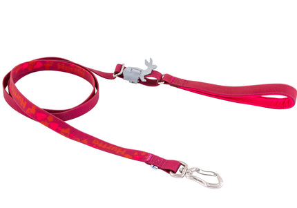 Hurtta Mudventure Adjustable Waterproof Leash Beetroot 120–180cm – Durable 20mm Design