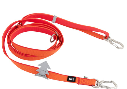 Hurtta Multilong Leash II – Adjustable Removable Dog Leash, Durable Nylon, Raspberry Color