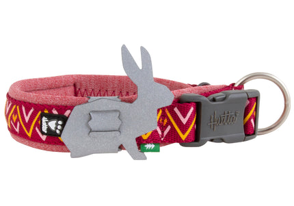Hurtta Razzle-Dazzle Collar Beetroot – Adjustable 45-55cm, Durable Comfort Design
