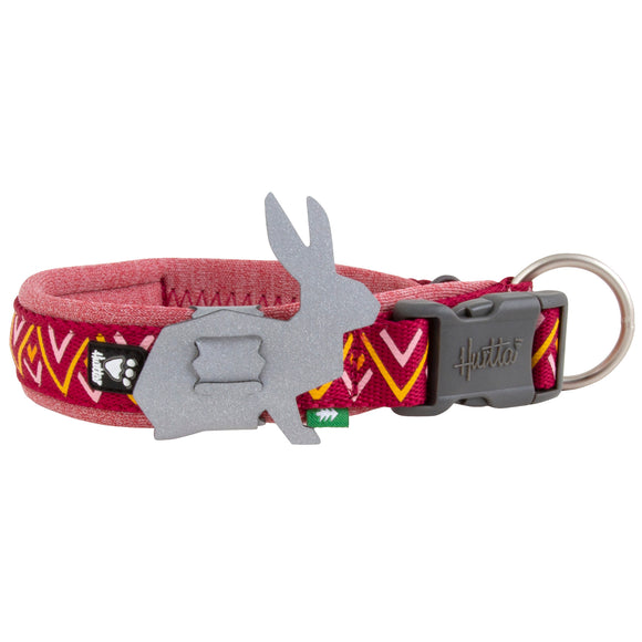 Hurtta Razzle-Dazzle Collar Beetroot – Adjustable 45-55cm, Durable Comfort Design