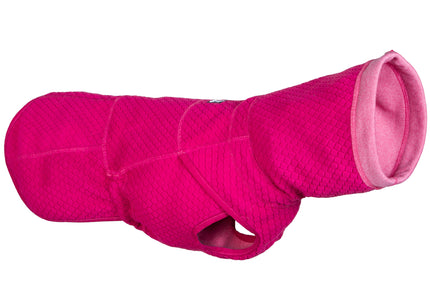 Hurtta Razzle Dazzle Midlayer Beetroot – Double-Sided Fleece, Lightweight Warmth, Size 60