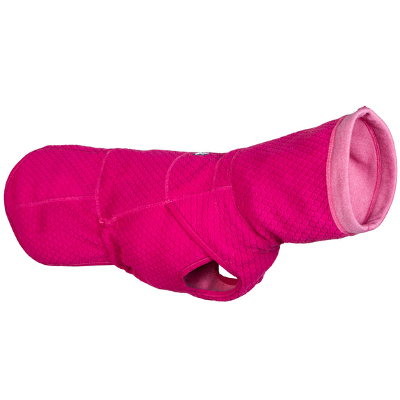 Hurtta Razzle Dazzle Midlayer Beetroot – Double-Sided Fleece, Lightweight Warmth, Size 60