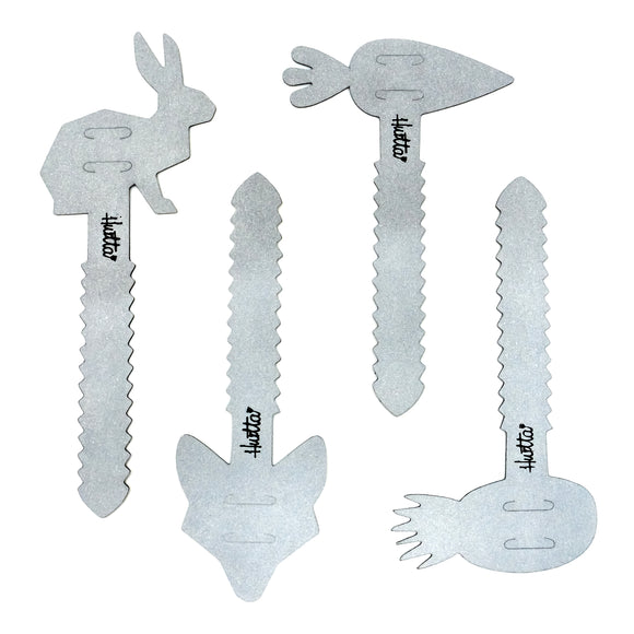 Hurtta Razzle-Dazzle Reflective Figures – Set of Clip-On Safety Reflectors for Collars, Leashes, Harnesses