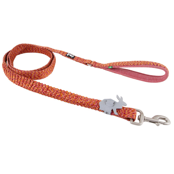 Hurtta Razzle Dazzle Spring Leash Beetroot – Cushioned Puppy Lead with Soft Handle, 180cm x 25mm