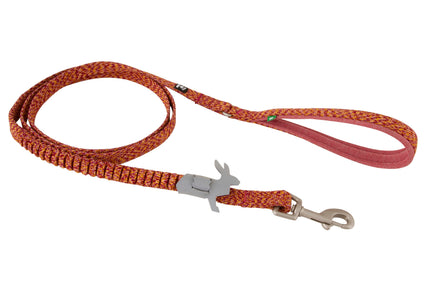 Hurtta Razzle Dazzle Spring Leash Beetroot – Cushioned Puppy Lead with Soft Handle, 180cm x 25mm