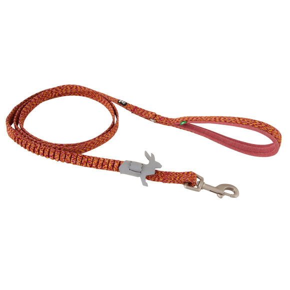 Hurtta Razzle Dazzle Spring Leash Beetroot – Cushioned Puppy Lead with Soft Handle, 180cm x 25mm