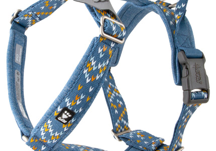 Hurtta Razzle-Dazzle Y-Harness Bilberry – Adjustable Padded Guard Harness, 80–100cm, Durable Design