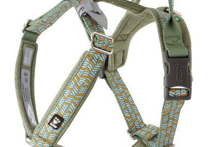 Hurtta Razzle-Dazzle Y-Harness Hedge – Adjustable Padded Guard Harness, 35-45cm, Lightweight Design